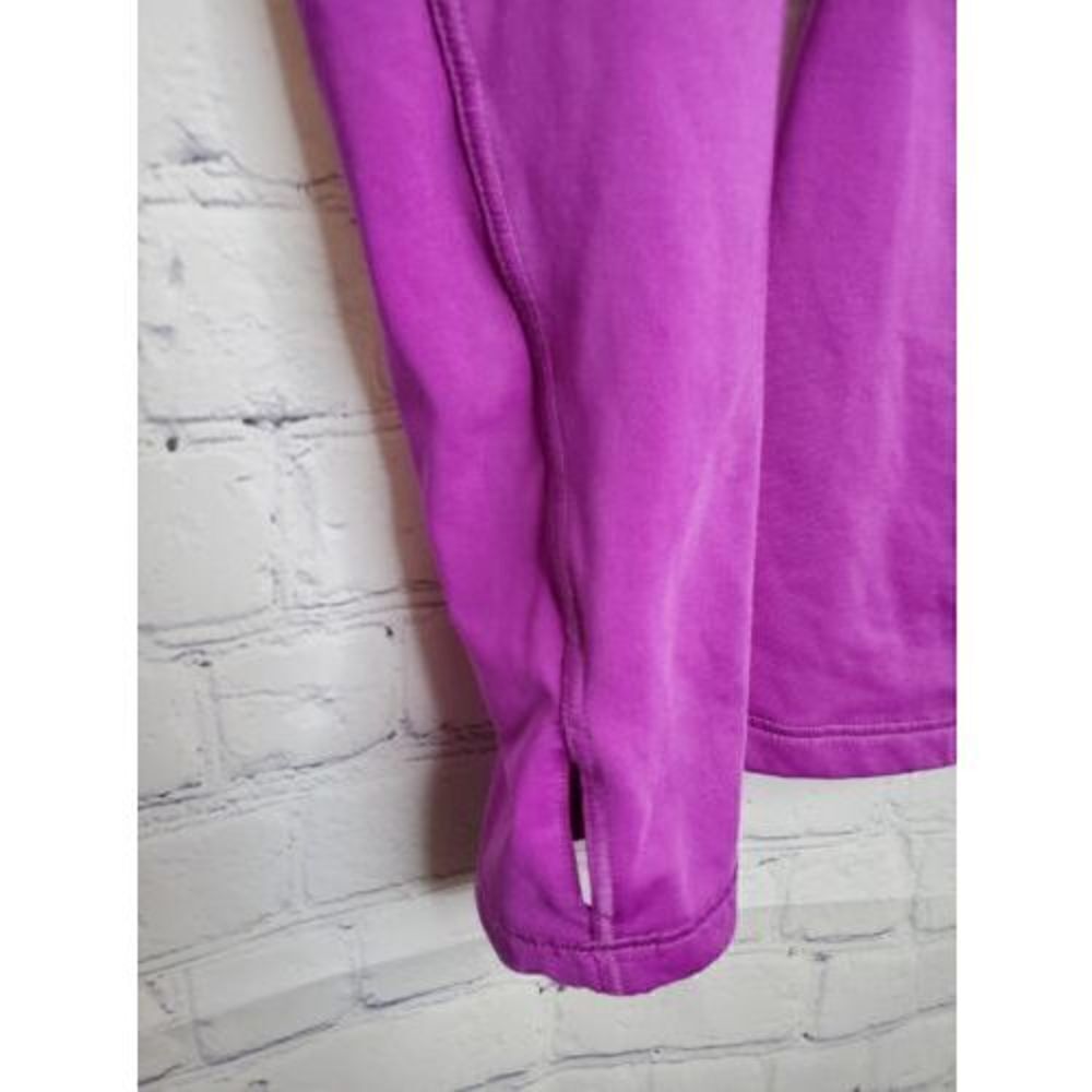 Adidas shirt womens M purple quarter zip techfit hoodie pullover workout run - Picture 5 of 6